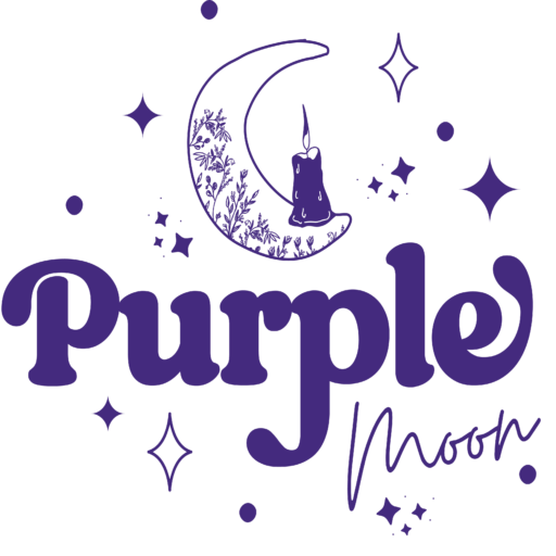 Purple moon candles
